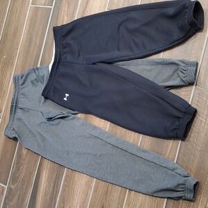Under Armour Grey & Black Sweat Joggers Set S XS